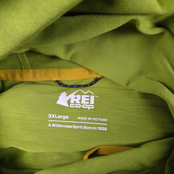 REI Co-Op Sahara Shade Hoodie Mens 3XL Green UPF Fishing Hiking Performance - Picture 8 of 10